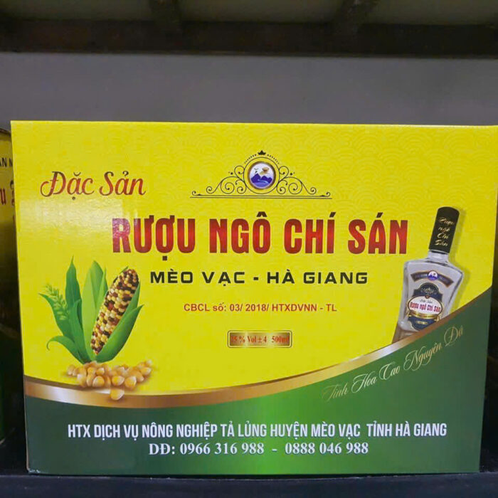 Rượu Ngô Men Lá Chí Sán